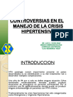 Controversias en El Manejo de La Crisis Hipertensiva