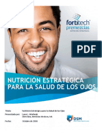 Nutrición Estratégica Para La Salud de Los Ojos Presentado Por Lana L. Woshnak Edición Fortitech-Premixes