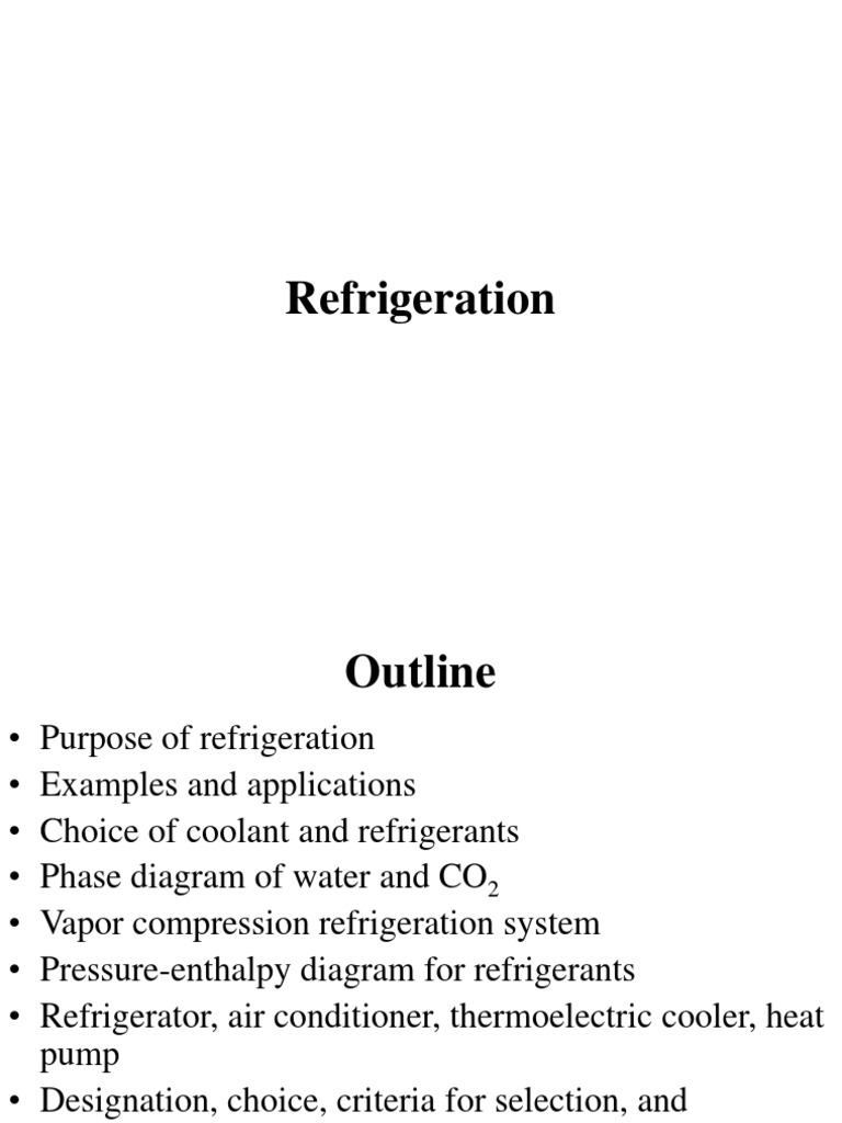 Refrigeration PDF Enthalpy Air Conditioning