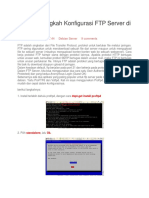 Langkah-Langkah Konfigurasi FTP Server Di Debian 7