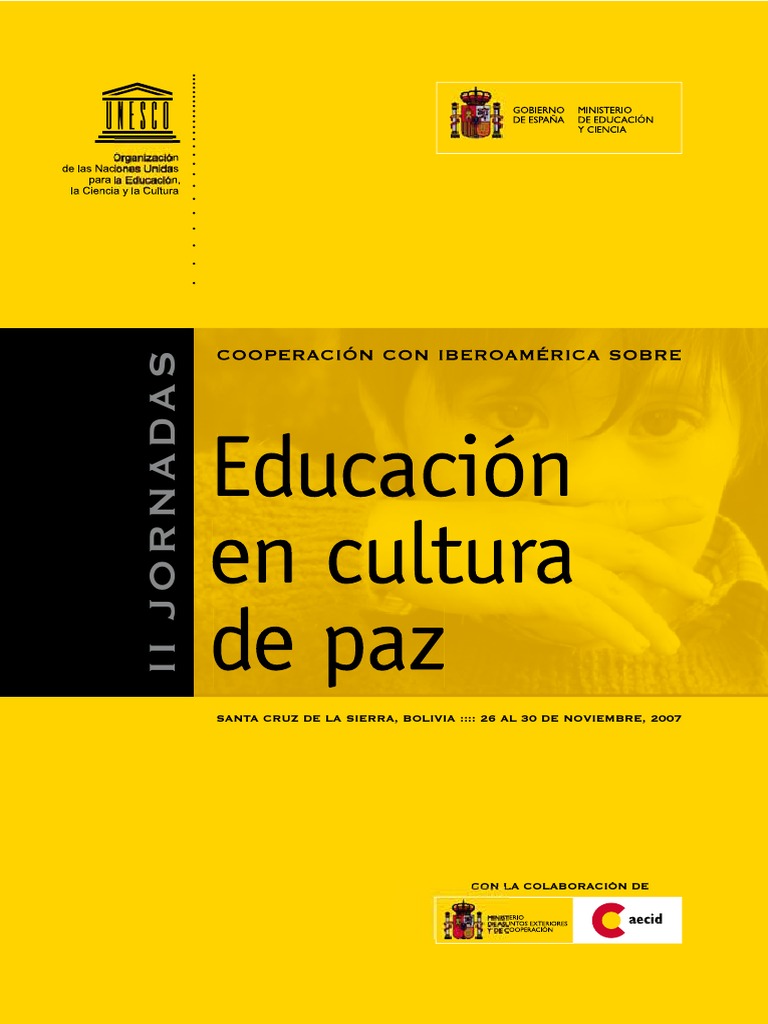 UNESCO Educacion en Cultura de Paz PDF | PDF | Naciones Unidas ...