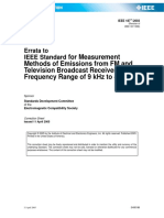 For Measurement Methods of Emissions From FM and Television Broadcast Receivers in The Frequency Range of 9 KHZ To 40 GHZ