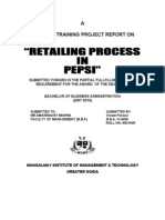 Retailing Process in PEPSI