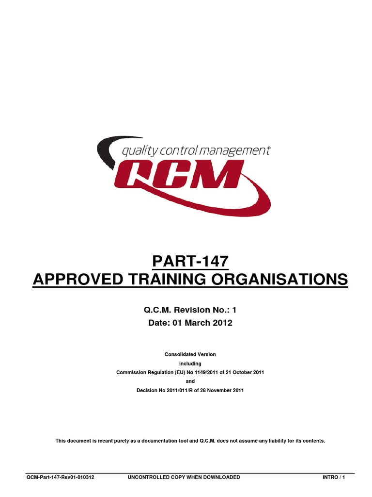Part-147 Approved Training Organisations | PDF | Aircraft | Aerospace ...