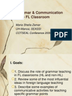 Grammar & Communication in The Foriegn Language Classroom