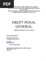 Drept Penal. Partea Generala