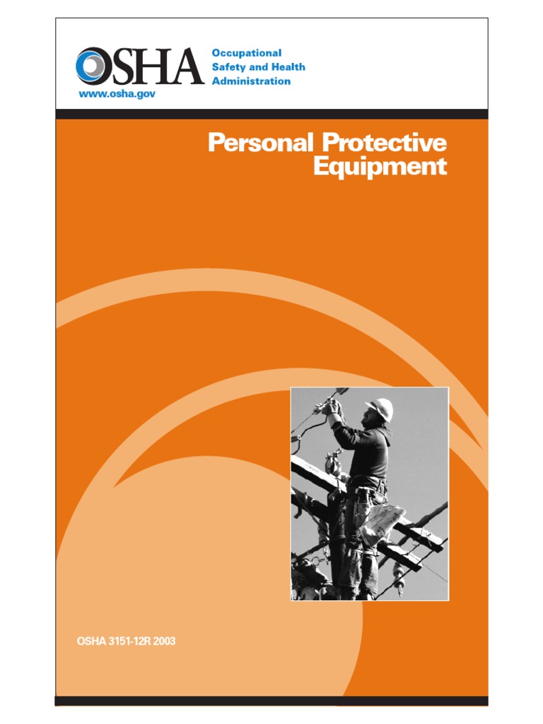 Osha PPE PDF PDF Personal Protective Equipment Occupational