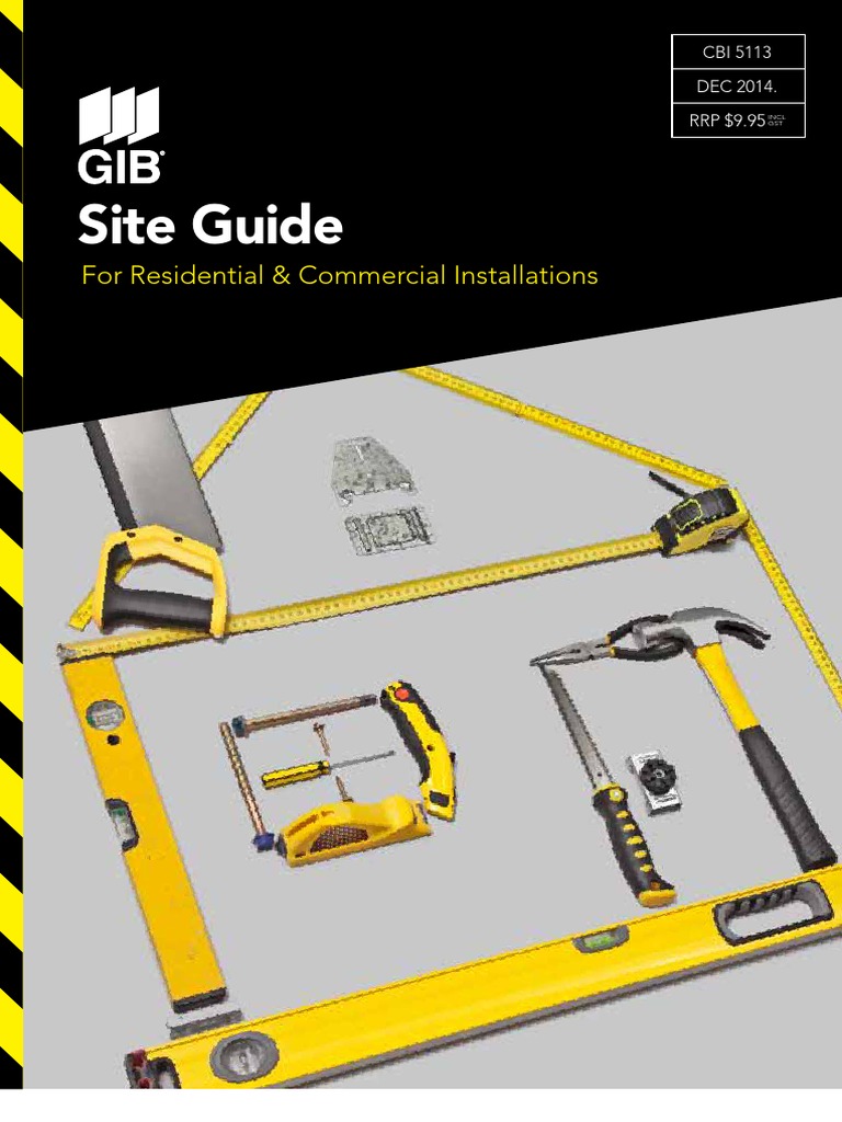 Gib Site Guide 2014 Pdf Drywall Framing Construction