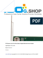 PCI Express Dual Port Fiber Optical Gigabit Ethernet Server Adapter