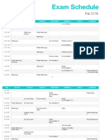 Exam Schedule Updated