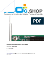 PCI Express 10G Dual Port Copper Server Adapter