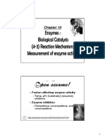 Outline: Factors Affecting Enzyme Activity