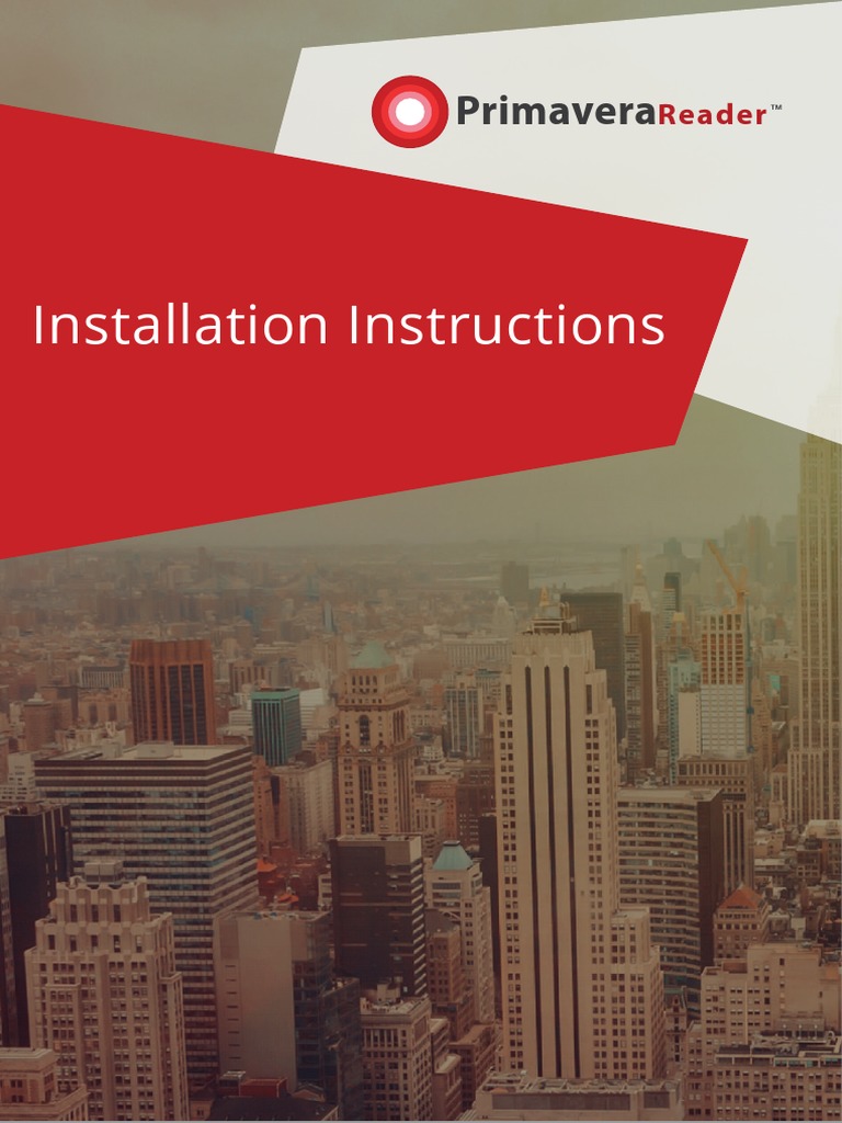 PrimaveraReader Installation Instructions PDF | PDF | Microsoft Windows ...