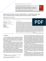 Inclination Effect On Flow Pattern and Heat Transfer Coefficient