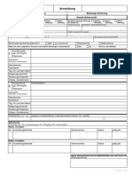 Anmeldung Blanko PDF