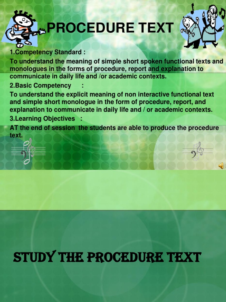 PROCEDURE TEXT.ppt | Salad | Teaspoon