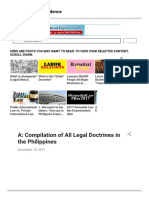 A Compilation of All Legal Doctrines