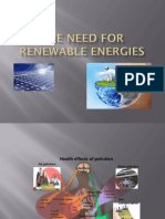 The Need For Renewable Energies