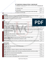 Tura Bian 8 The D Formatting Checklist