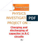 Charging and Discharging of Capitors