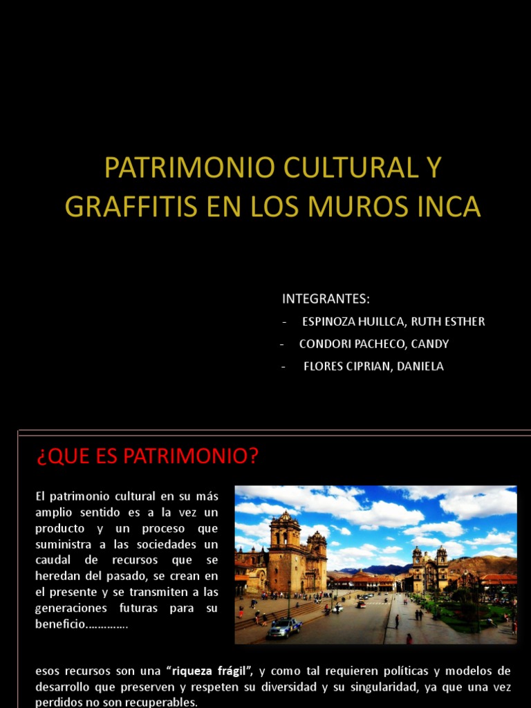 Graffitis en Muros Incas: Impacto Cultural | PDF | Pintada | Machu Picchu