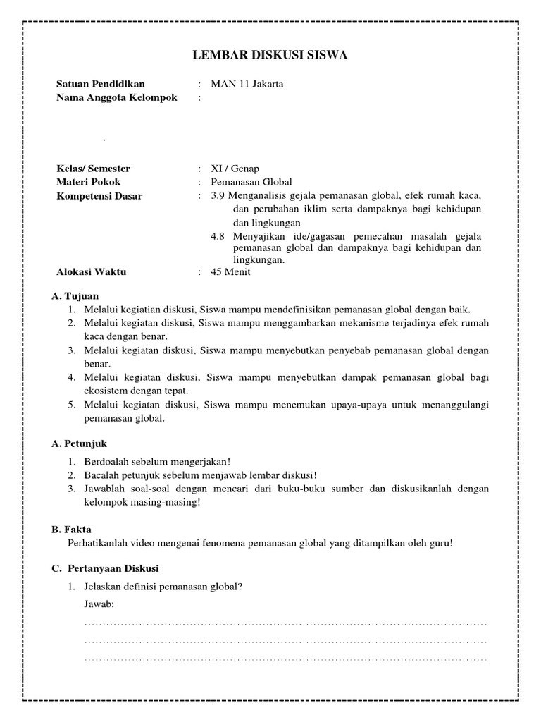 Lks Pemanasan Global