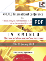 RMLNLU Conference on ADR Challenges in India
