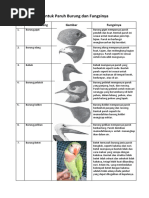 Bentuk Paruh Burung Dan Fungsinya