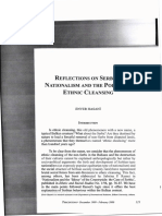 Reflections On Serbian Nationalism and The Policy of Ethnic Cleansing - Prof. Dr. Enver Hasani