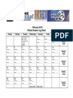 ILR Log Sheet 2018