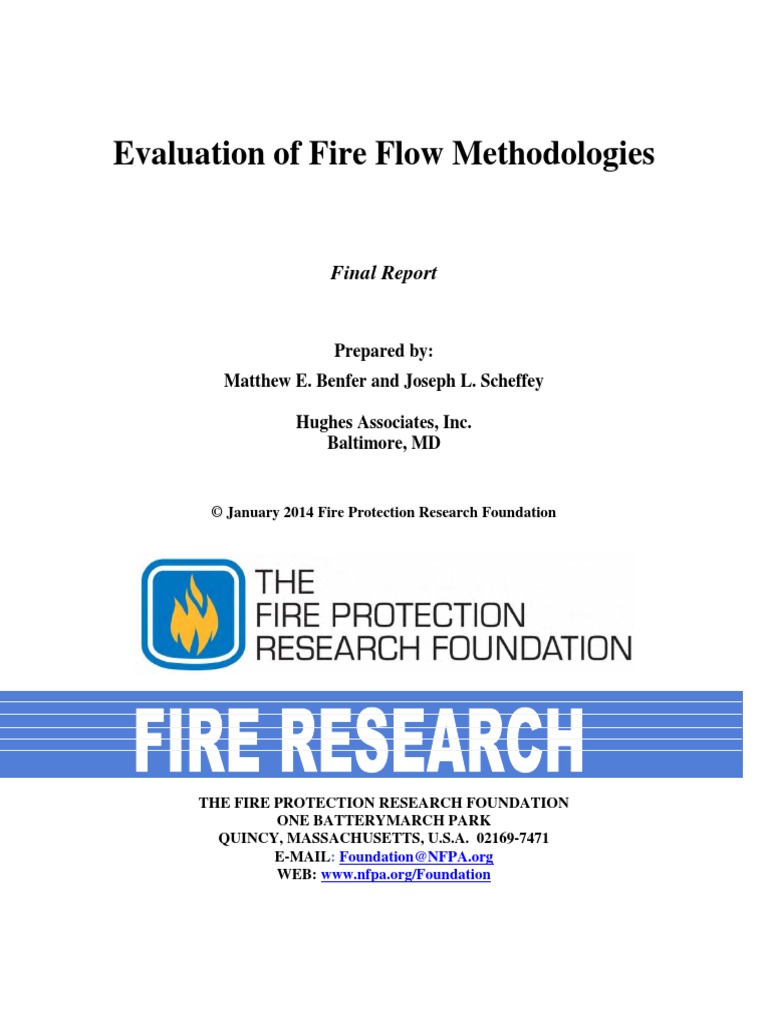 RFEvaluationofFireFlowMethodologies PDF | PDF | Fire Sprinkler System ...