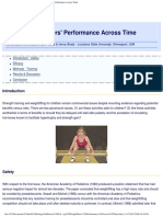 Young Weightlifters Performance Across Time