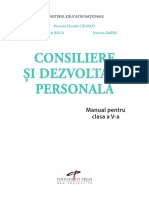 Consiliere Și Dezvoltare Personală: Manual Pentru Clasa A V-A