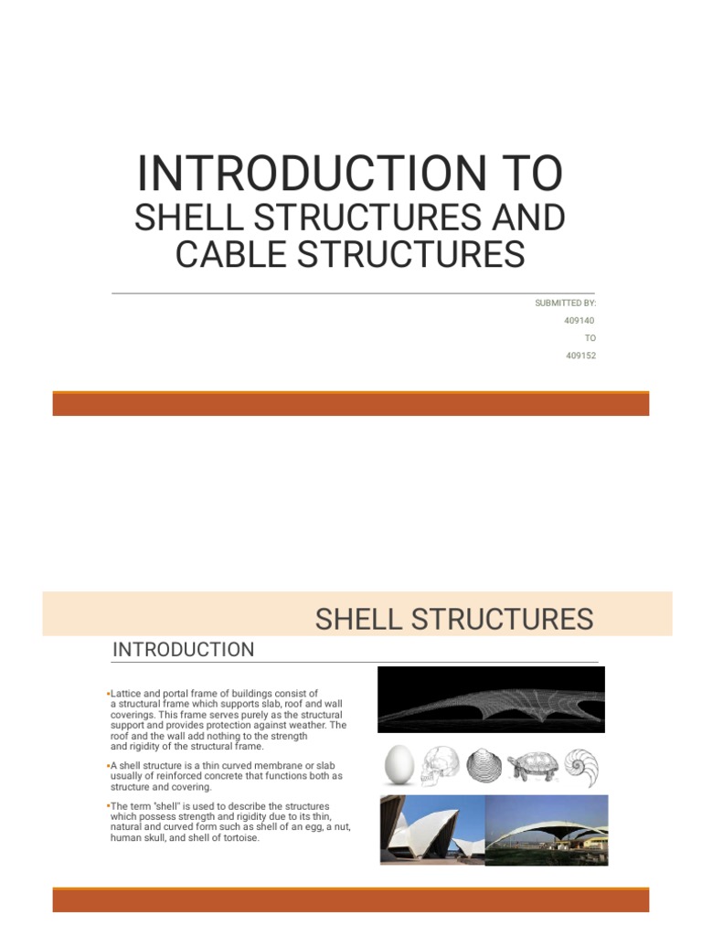 Tension Cable Connection in Shell Structures | PDF | Structural ...