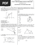Geometria Plana - Questões de Concursos Militares