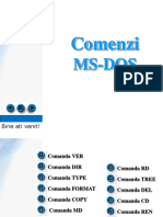 Comenzi MS DOS