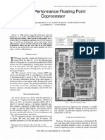 A High Performance Floating Point Coprocessor