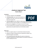 SJT Practice Paper 2 Answers Rationales 26-10-17