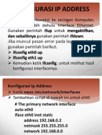 Konfigurasi IP Address