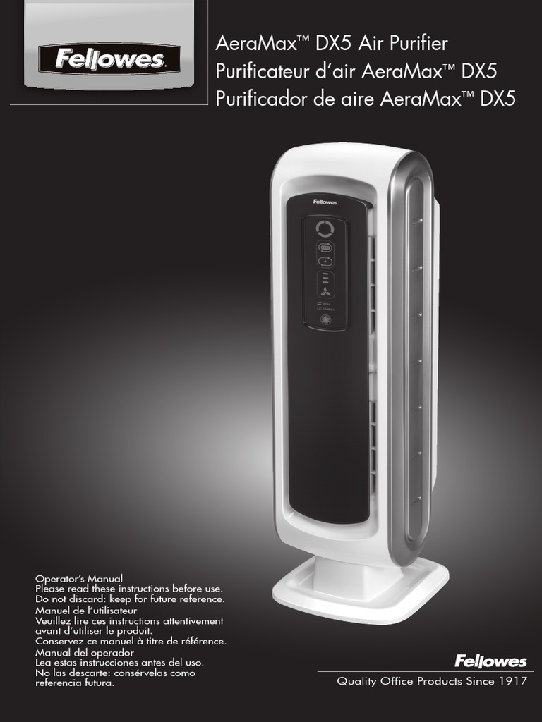 Aeramax Dx5 Air Purifier Purificateur D'Air Aeramax Dx5 Purificador de ...
