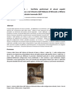 Archeoastronomia Verifiche Preliminari Di Alcuni Aspetti Calendariali Presenti Nella Chiesa e Nel Chiostro Dell'Abbazia Di Mirasole a Milano Durante Il Periodo Solstiziale Invernale 2017