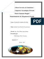 Análisis Causa Raíz de Transmisiones