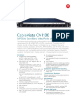 CableVista CV1100 Data Sheet PDF