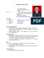 Curriculum Vitae: Personal Detail