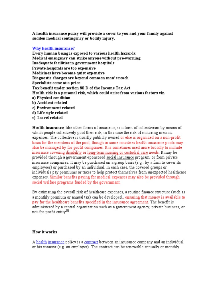 Health Insurance 2 | PDF | Managed Care | Deductible
