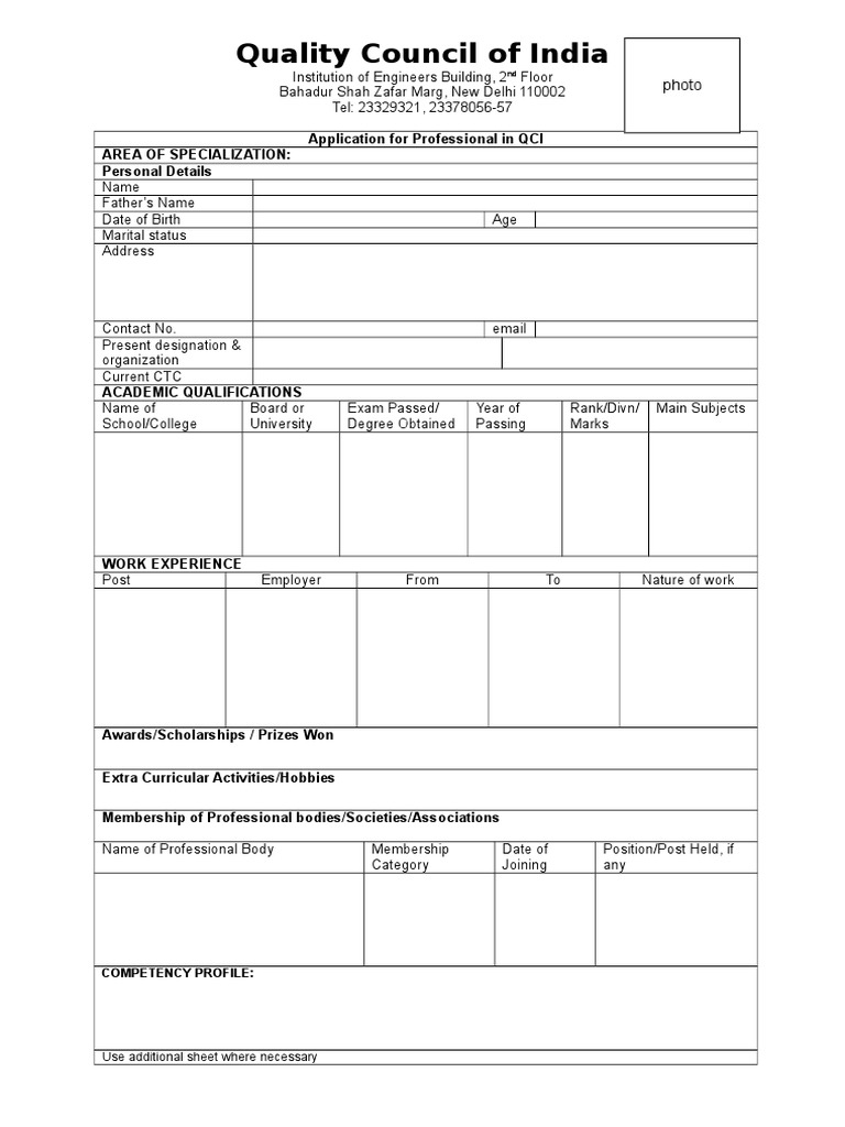 Format Application Professionals | PDF