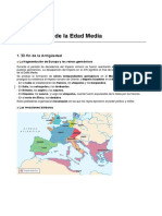 Apuntes Tema 1 - Los Orígenes de La Edad Media PDF