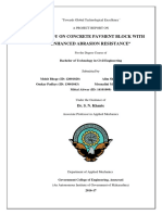 A Study On Concrete Pavment Block With Enhanced Abrasion Resistance