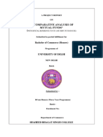 "A Comparative Analysis of Mutual Funds" (: Bachelor of Commerce (Honors)