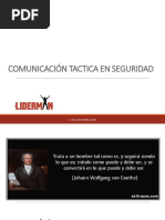 Comunicación Táctica en Seguridad